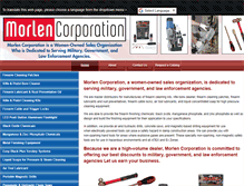 Tablet Screenshot of morlencorporation.com